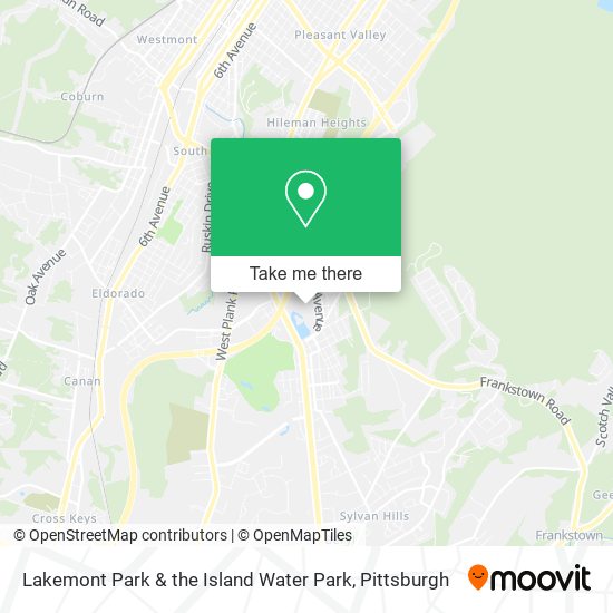 Lakemont Park & the Island Water Park map