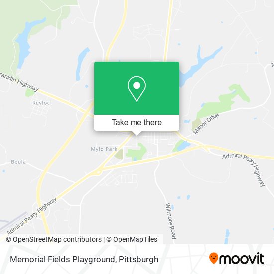 Mapa de Memorial Fields Playground