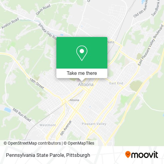 Mapa de Pennsylvania State Parole