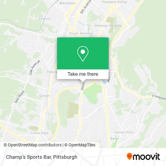 Champ's Sports Bar map