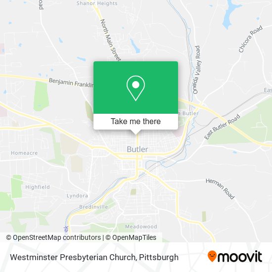 Mapa de Westminster Presbyterian Church