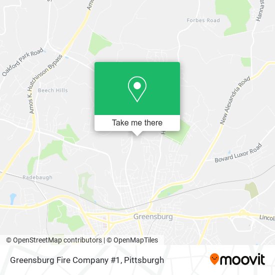 Greensburg Fire Company #1 map