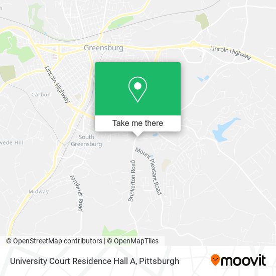 Mapa de University Court Residence Hall A