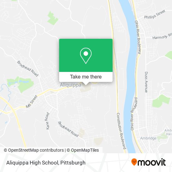 Aliquippa High School map