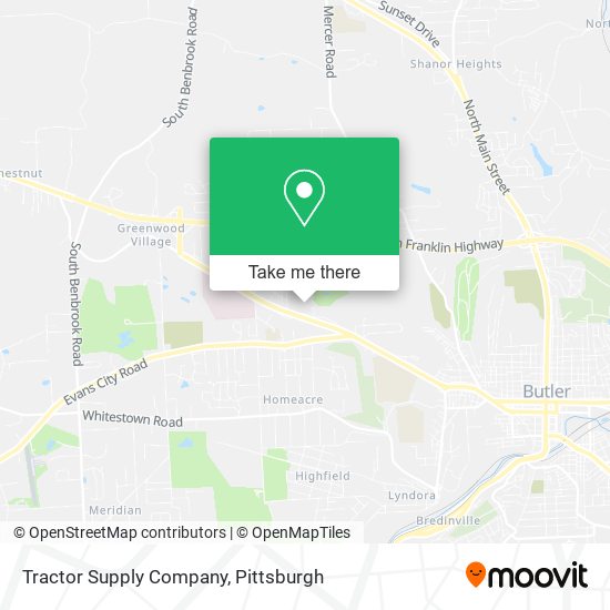 Mapa de Tractor Supply Company