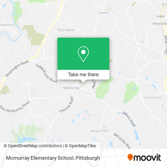 Mcmurray Elementary School map