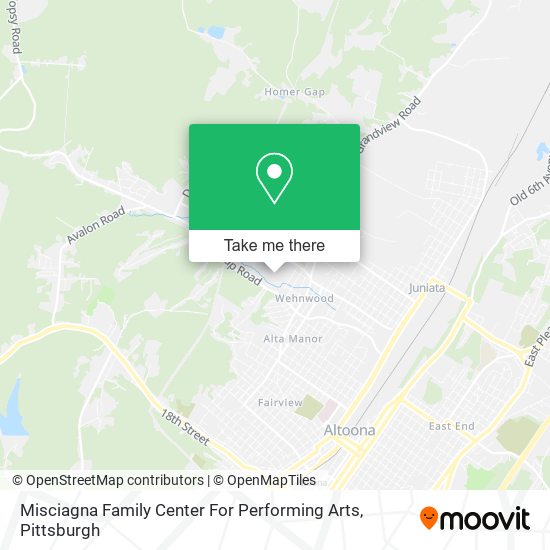 Misciagna Family Center For Performing Arts map