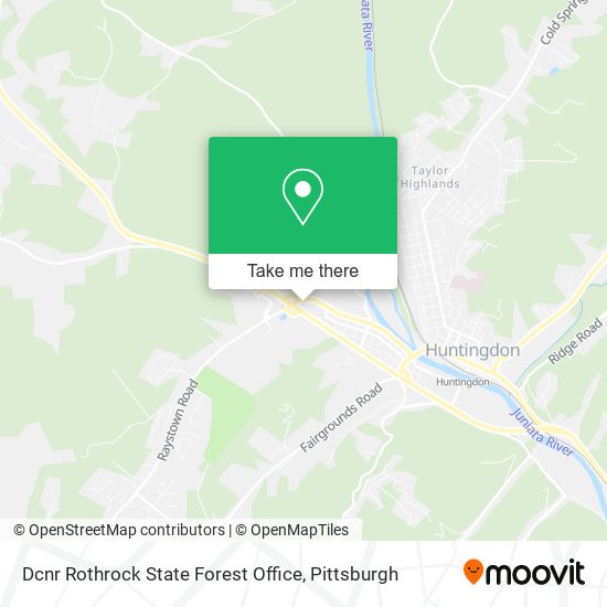 Mapa de Dcnr Rothrock State Forest Office