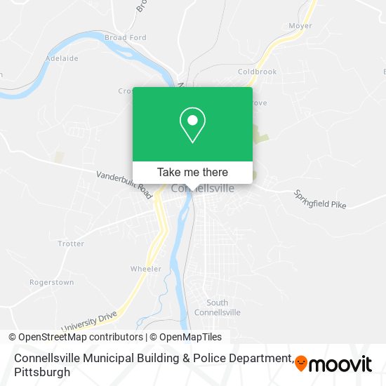 Mapa de Connellsville Municipal Building & Police Department