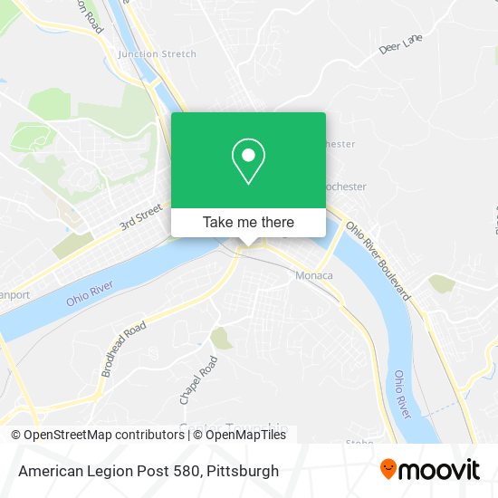 American Legion Post 580 map
