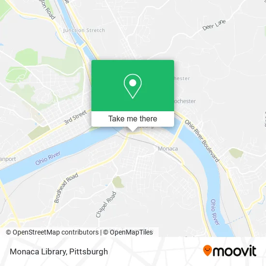 Mapa de Monaca Library