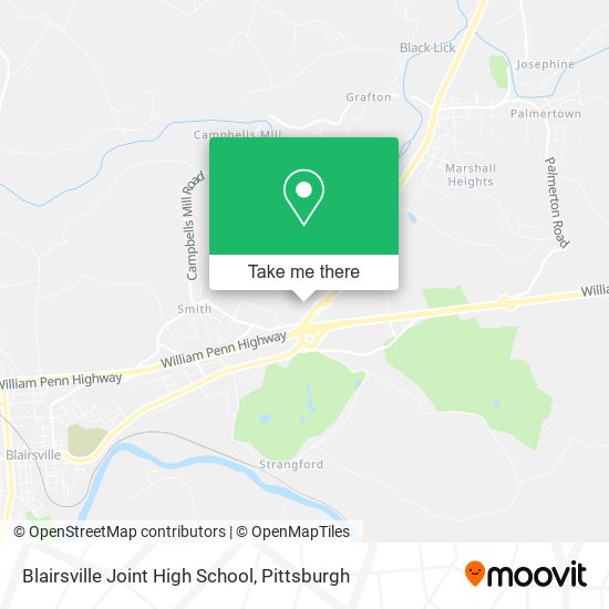 Blairsville Joint High School map