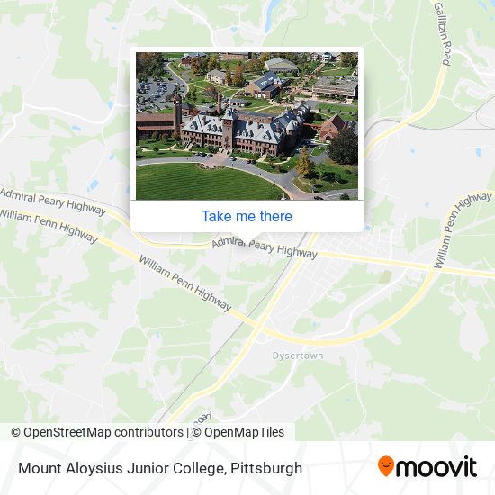 Mount Aloysius Junior College map
