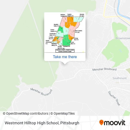 Westmont Hilltop High School map