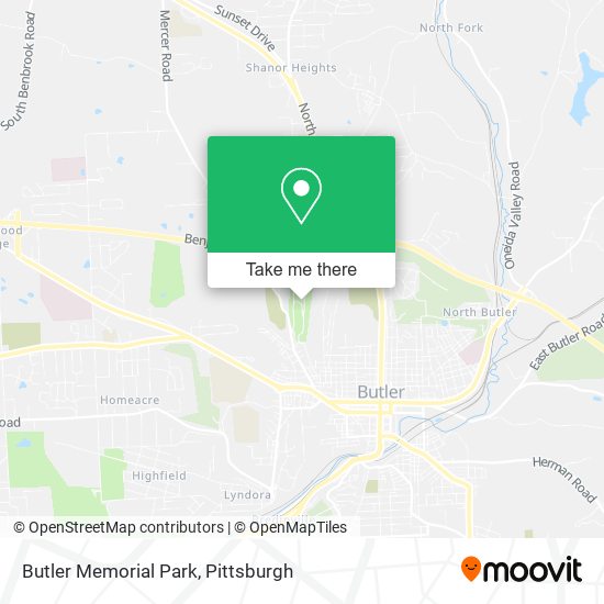 Butler Memorial Park map