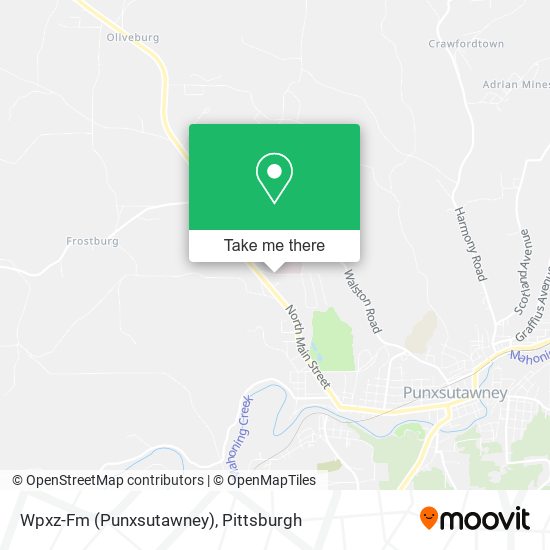 Wpxz-Fm (Punxsutawney) map
