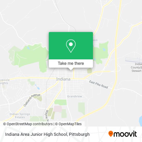 Mapa de Indiana Area Junior High School
