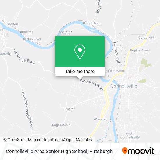 Connellsville Area Senior High School map