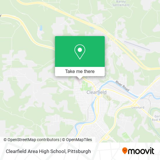 Clearfield Area High School map