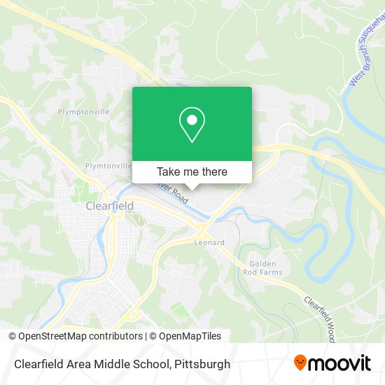 Clearfield Area Middle School map