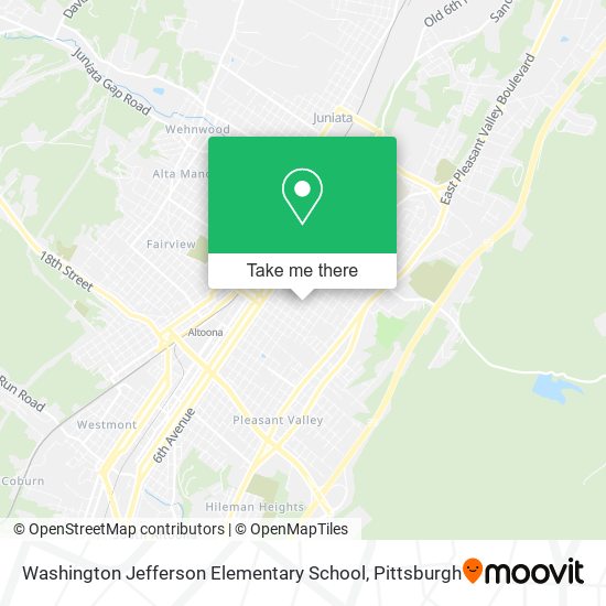 Washington Jefferson Elementary School map