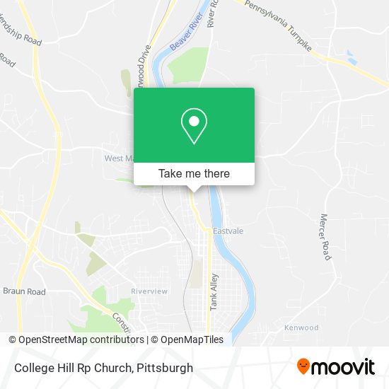 College Hill Rp Church map