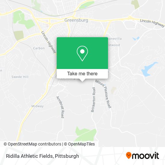 Ridilla Athletic Fields map