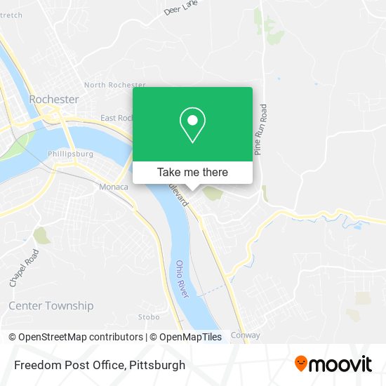 Freedom Post Office map