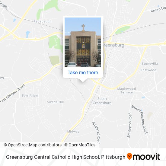 Mapa de Greensburg Central Catholic High School