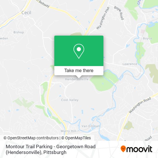 Mapa de Montour Trail Parking - Georgetown Road (Hendersonville)