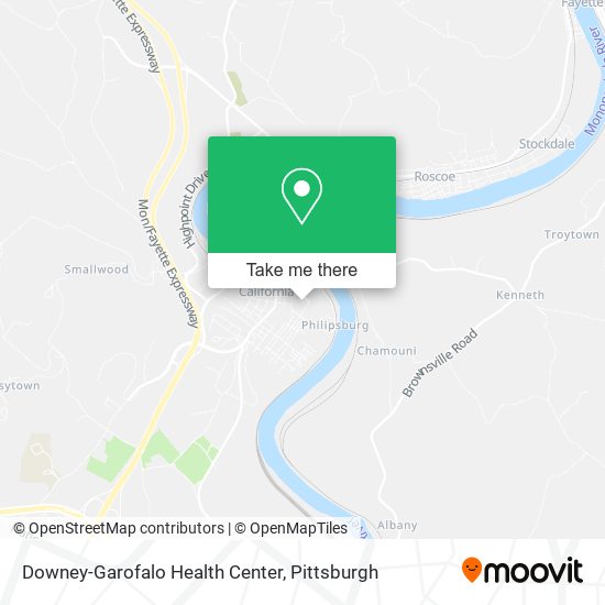 Downey-Garofalo Health Center map
