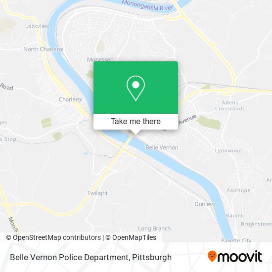 Mapa de Belle Vernon Police Department