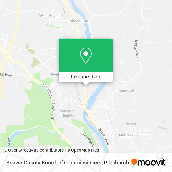 Beaver County Board Of Commissioners map