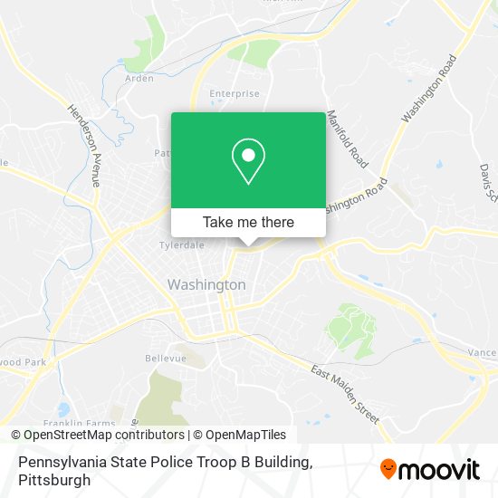 Pennsylvania State Police Troop B Building map