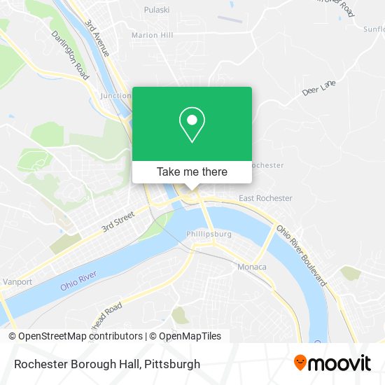 Rochester Borough Hall map