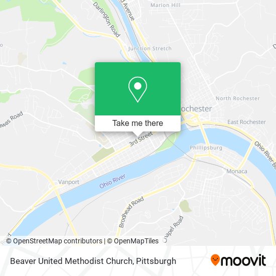 Mapa de Beaver United Methodist Church