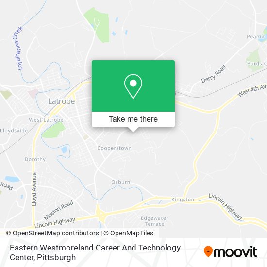 Mapa de Eastern Westmoreland Career And Technology Center