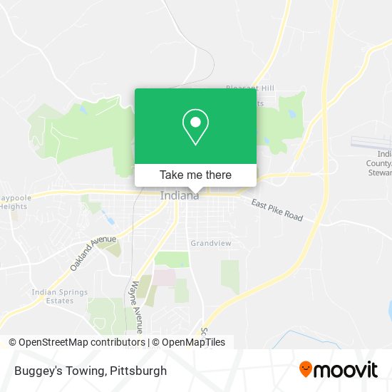 Buggey's Towing map