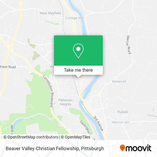 Mapa de Beaver Valley Christian Fellowship