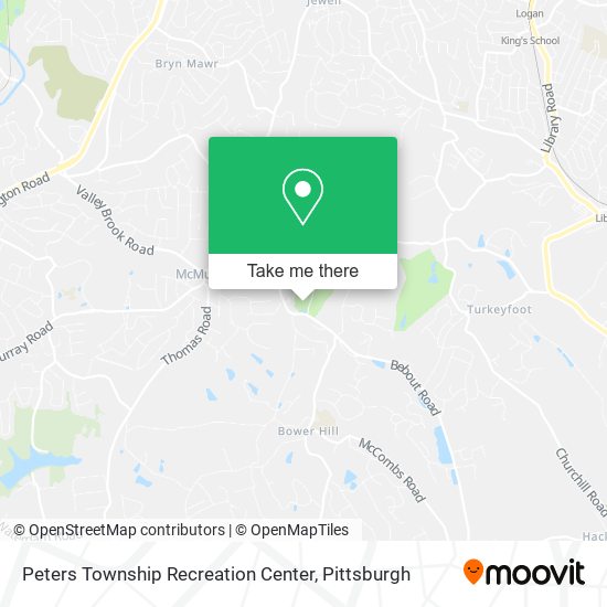 Mapa de Peters Township Recreation Center