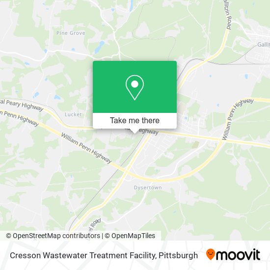 Cresson Wastewater Treatment Facility map