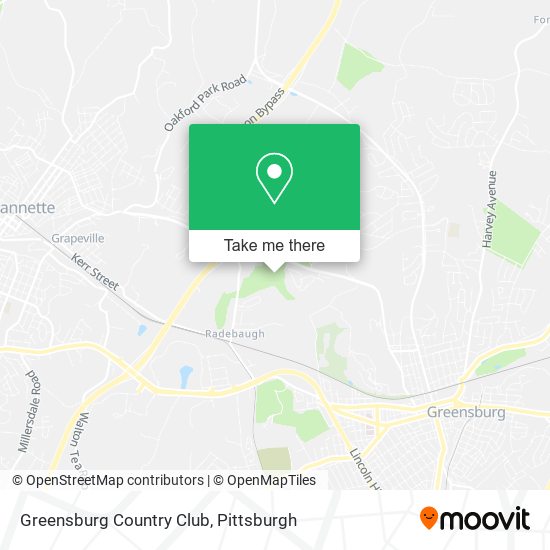 Greensburg Country Club map