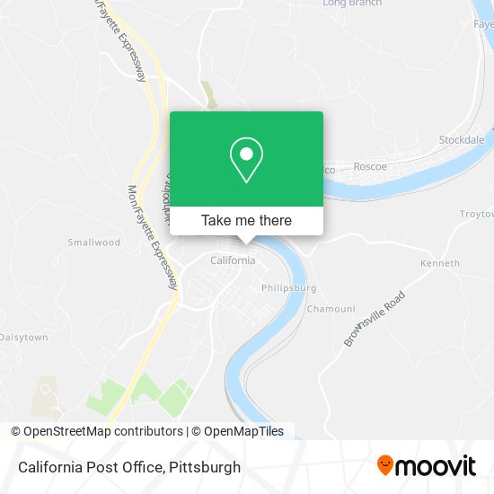 California Post Office map