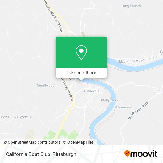 California Boat Club map