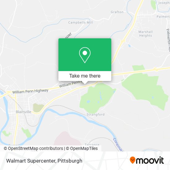 Mapa de Walmart Supercenter