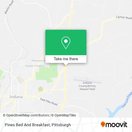 Pines Bed And Breakfast map
