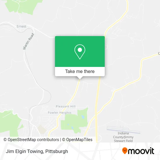 Jim Elgin Towing map