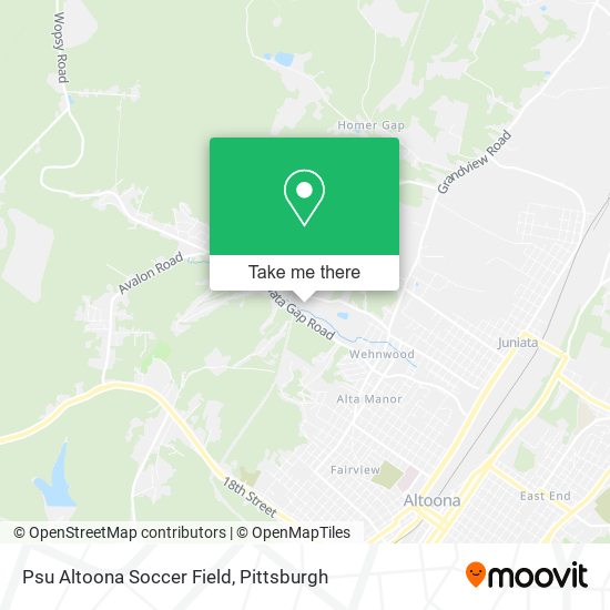 Psu Altoona Soccer Field map