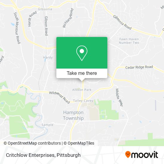 Critchlow Enterprises map