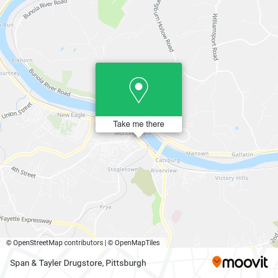 Span & Tayler Drugstore map